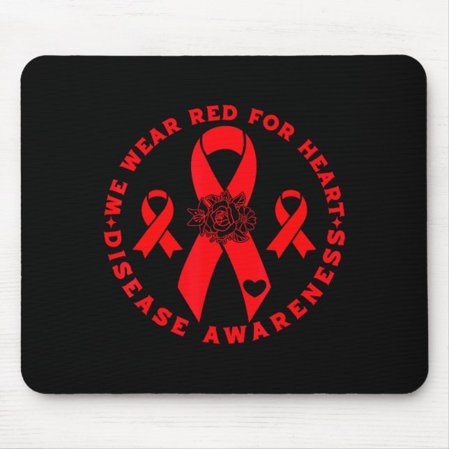 Tapis De Souris Heart Disease Awareness  (Devant)