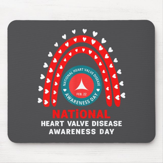 Tapis De Souris Heart Disease Awareness - Heart Valve Disease Awar (Devant)