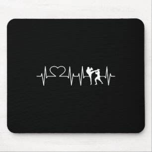 Tapis De Souris Heartbeat Kickboxing Shirt Kick Boxing Karate Tee