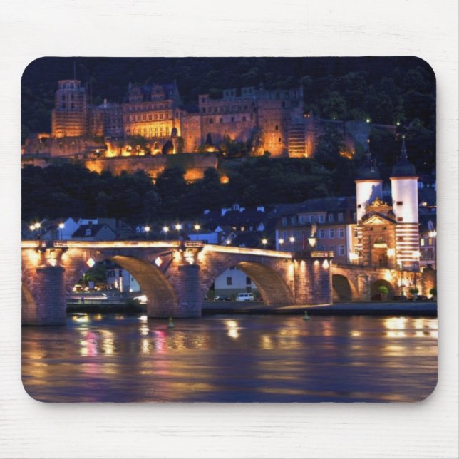 Tapis De Souris Heidelberg la nuit Mousepad (Devant)
