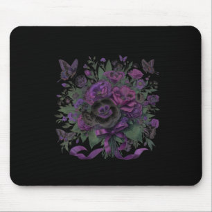 Tapis De Souris Heimerheimer Purple Floral Pansy Démence Heimerhe