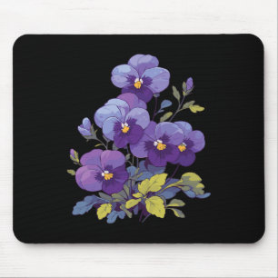 Tapis De Souris Heimerheimer Viola Floral Pansy Dementi Heimerheim