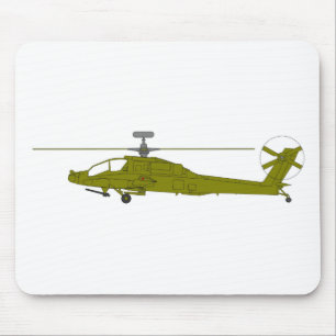 Tapis De Souris Hélicoptère de combat d'AH-64D