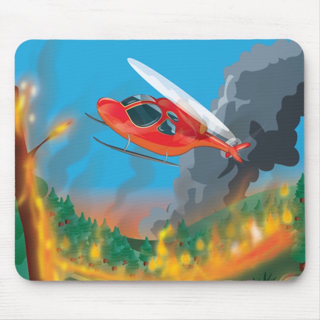 Tapis De Souris Hélicoptère de secours (Devant)