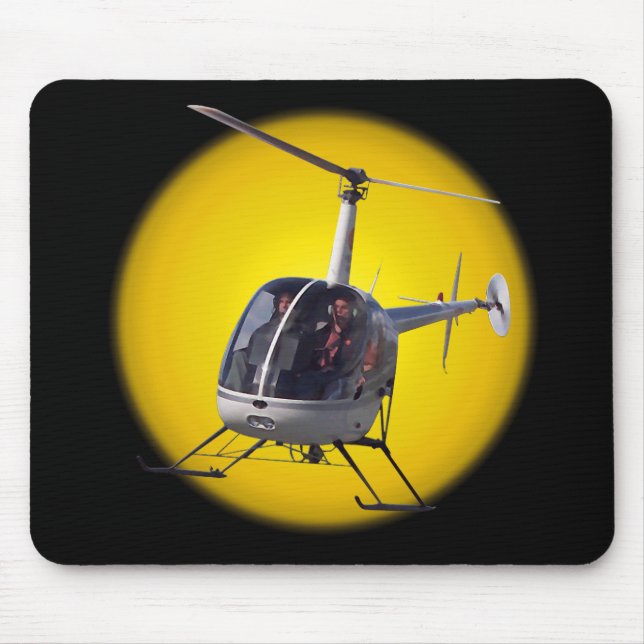 Tapis De Souris Hélicoptère Mousepad et Keepsakes Cadeaux d'hélico (Devant)