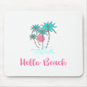 Tapis De Souris Hello Beach Style Tropical été