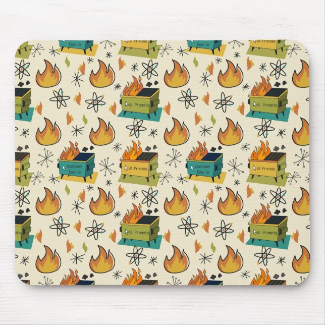 Tapis de souris Helpdesk Inferno - Humour Tech (Devant)