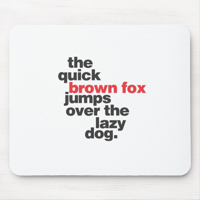 Tapis De Souris helvetica-quickbrownfox.ai (Devant)