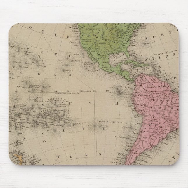 Tapis De Souris Hémisphère occidental 9 (Devant)