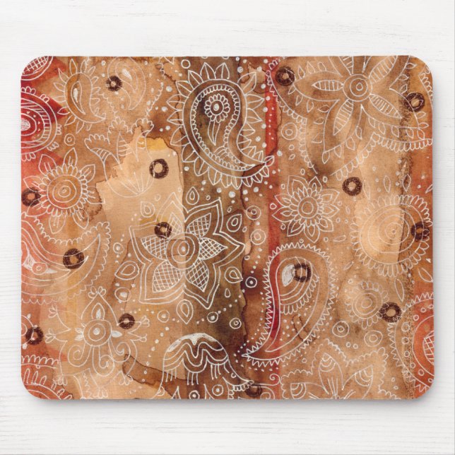 Tapis De Souris Henné Design Mousepad (2) (Devant)