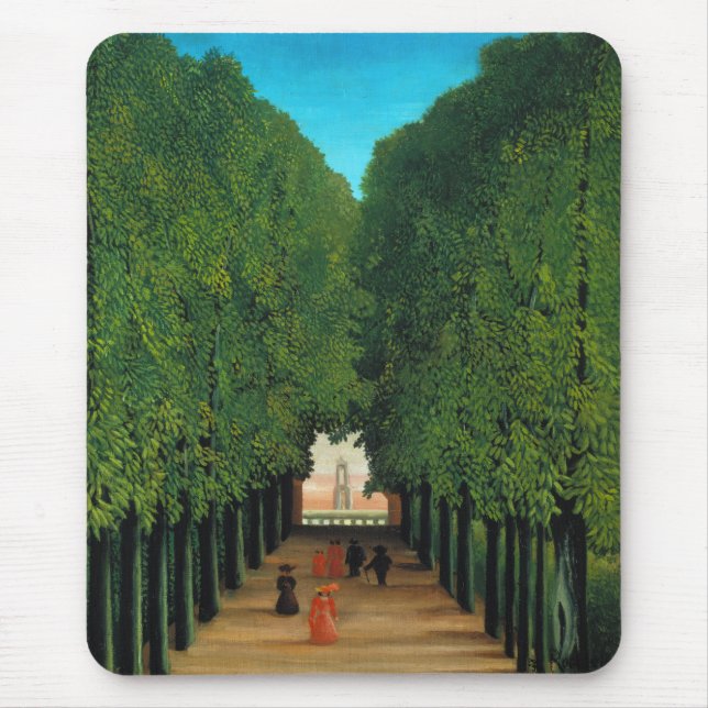 Tapis De Souris Henri Rousseau, Allée dans le parc à Saint-Cloud (Devant)