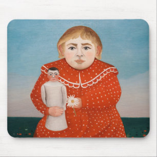 Tapis De Souris Henri Rousseau - Enfant à la poupée
