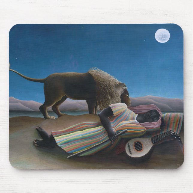 Tapis De Souris Henri Rousseau - Les Tziganes qui dorment (Devant)