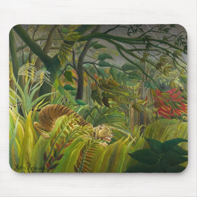 Tapis De Souris Henri Rousseau - Surpris ! (Devant)