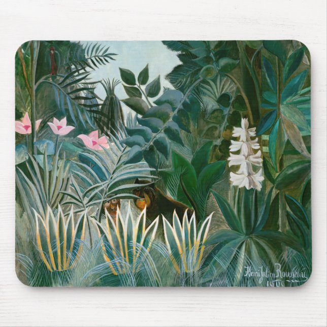 Tapis De Souris Henri Rousseau - The Equatorial Jungle (Devant)