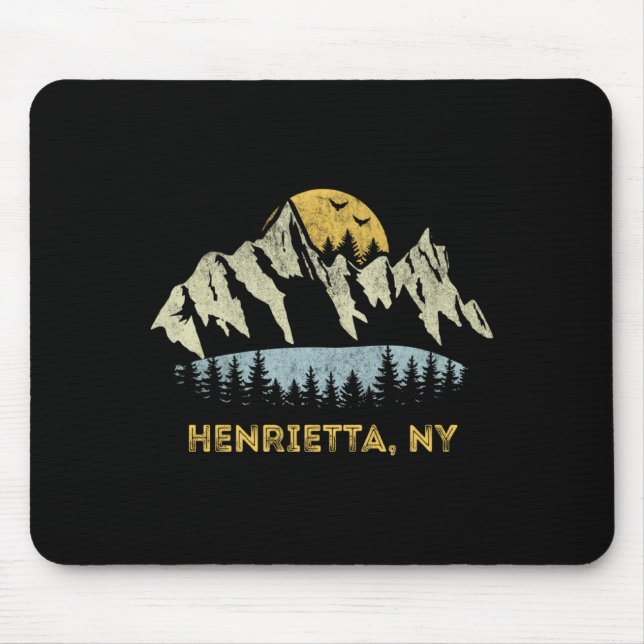 Tapis De Souris Henrietta New York Mountain Sunset Sunrise Ny  (Devant)