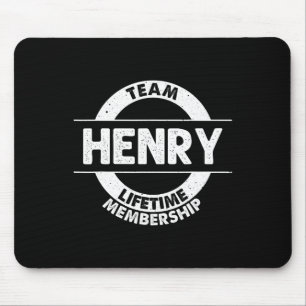 Tapis De Souris Henry Gift Funny Nom de famille Arbre de famille A