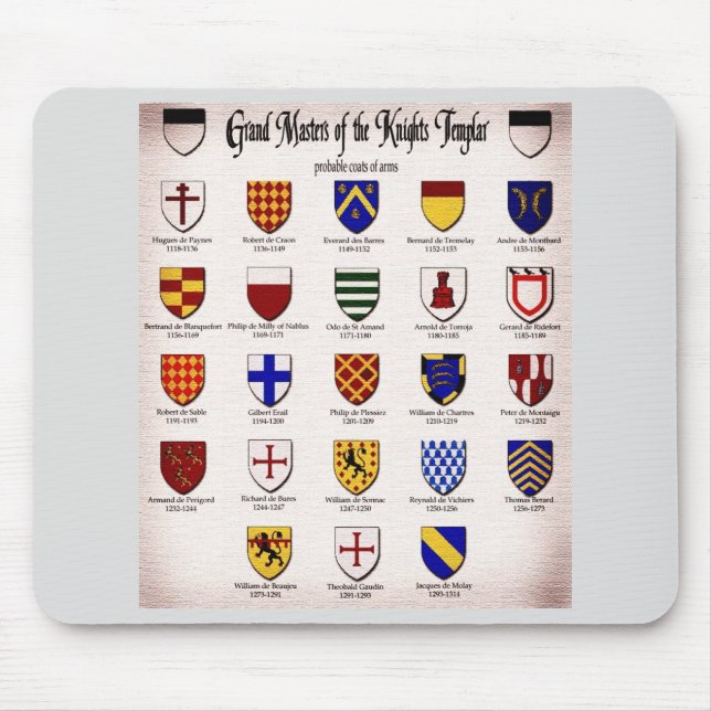 Tapis De Souris Heraldry maître modèle (Devant)