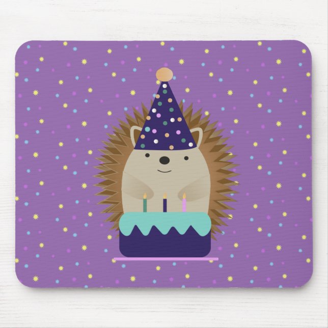 Tapis De Souris Hérisson du parti mignon (Devant)