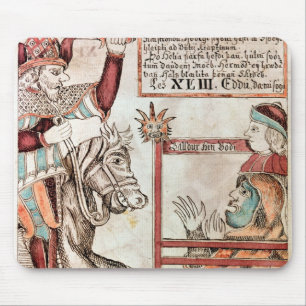 Tapis De Souris Hermod à cheval sur Sleipnir