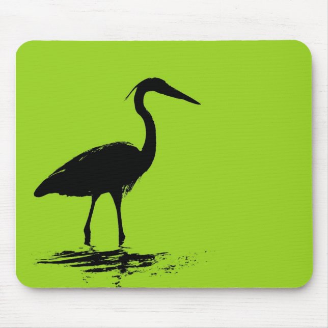 Tapis De Souris Héron - Mousepad (Devant)