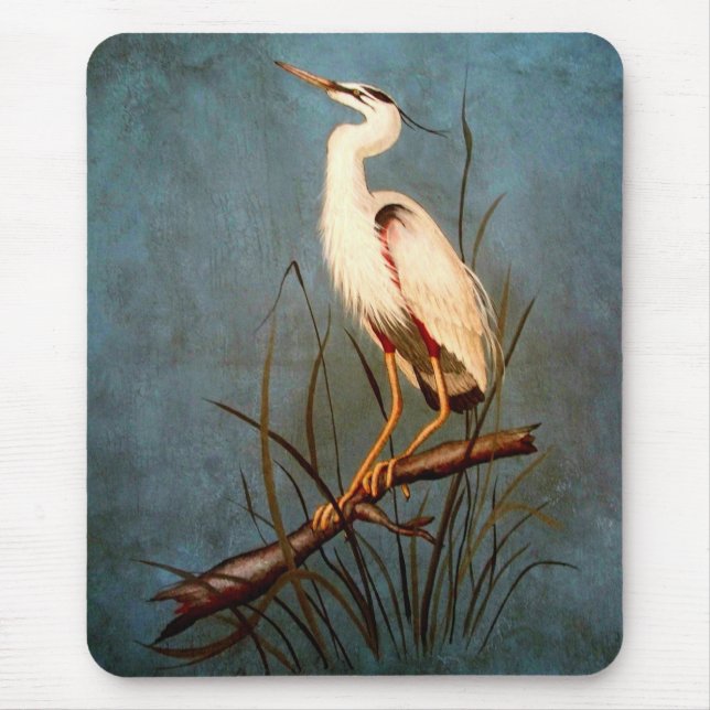Tapis De Souris Héron Mousepad (Devant)