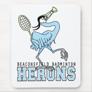 Tapis De Souris Hérons de badminton de Beaconsfield