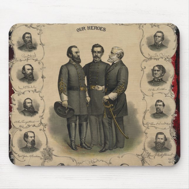 Tapis De Souris Héros de la guerre de Sécession (Devant)