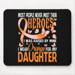 Tapis De Souris Héros Je Porte Orange Pour Ma Fille À Plusieurs So