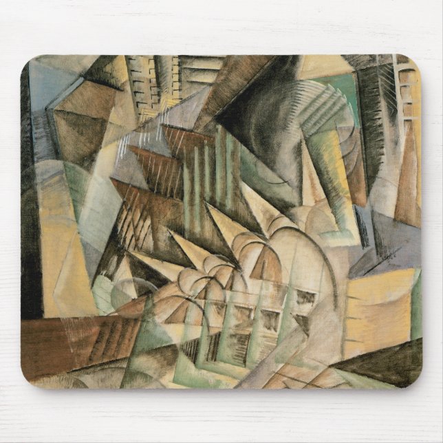 Tapis De Souris Heure de pointe, New York par Max Weber, Cubisme V (Devant)