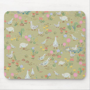 Tapis De Souris Heure d'été à l'étang aux canards