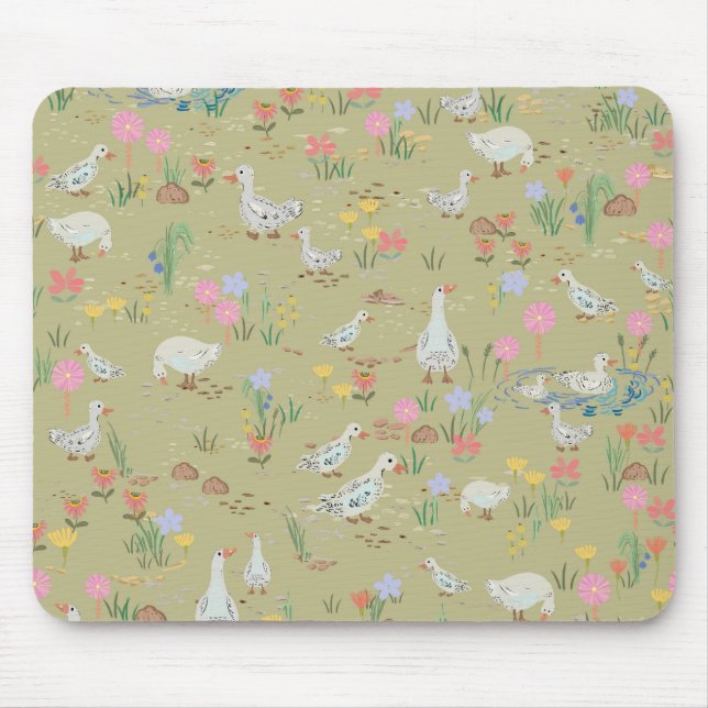 Tapis De Souris Heure d'été à l'étang aux canards (Devant)