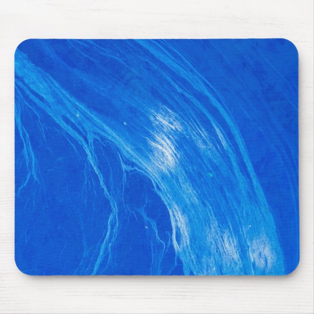 Tapis De Souris Heure d'été des vagues bleues océaniques (Devant)