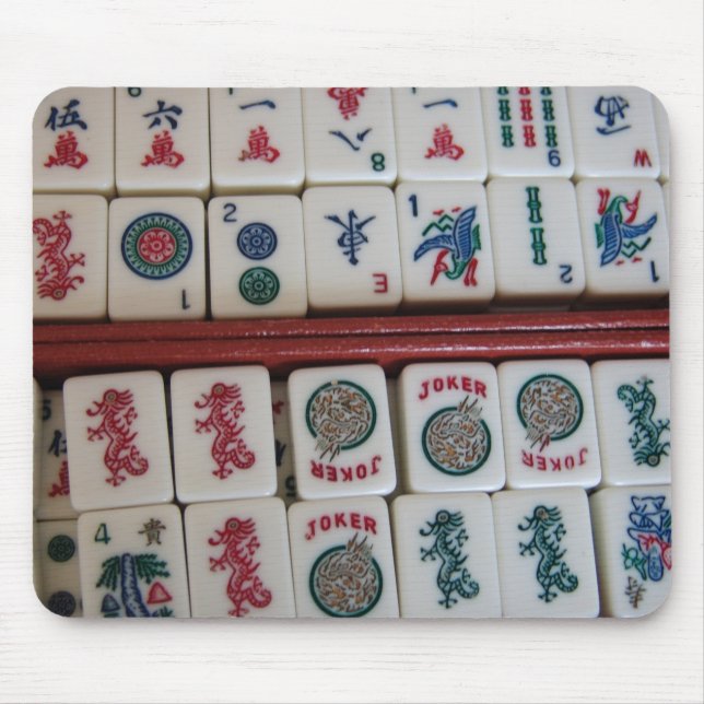 Tapis De Souris Heure pour Heure-milliampère-Jongg (Devant)