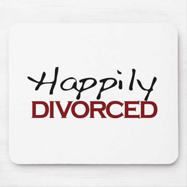 Tapis De Souris Heureusement divorcé (Devant)