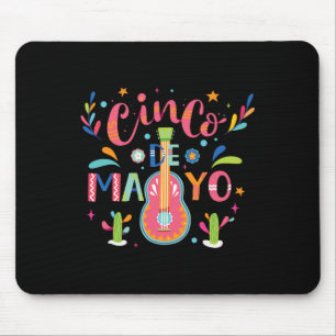 Tapis De Souris Heureux Cinco De Mayo Mexique Fiesta Taco Guitar C