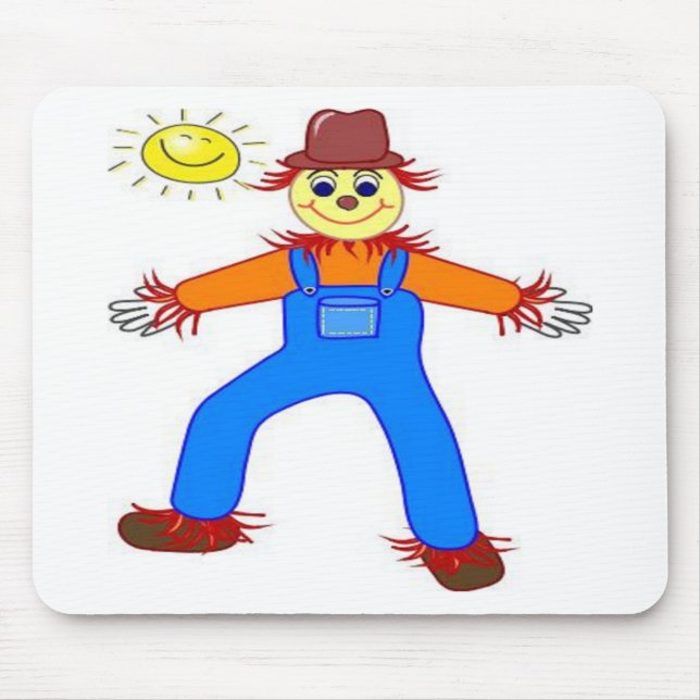 TAPIS DE SOURIS "HEUREUX HALLOWEEN" SCARECROW (Devant)