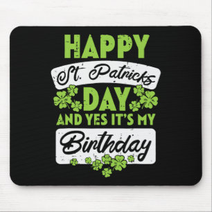 Tapis De Souris Heureux Jour de la Saint Patrick Et Oui C'Est Mon