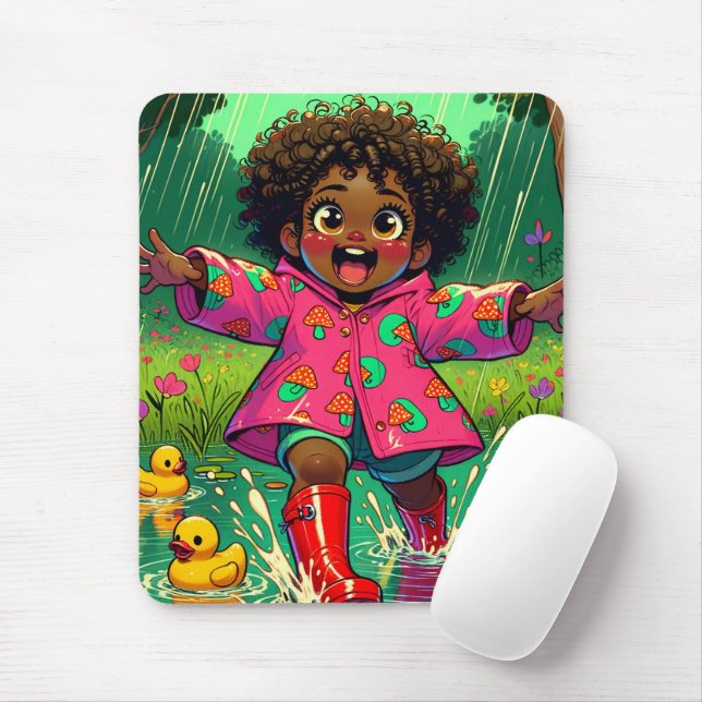 Tapis De Souris heureux Mousepad (Avec souris)