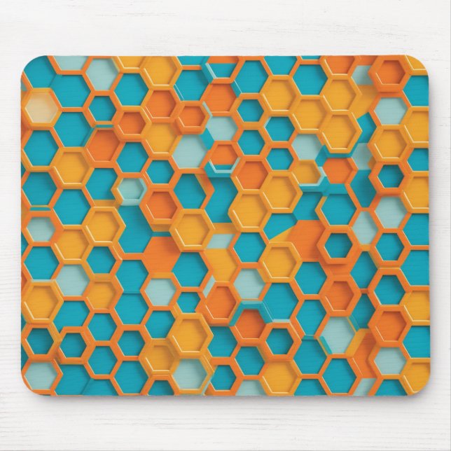Tapis De Souris Hexagon moderne (Devant)