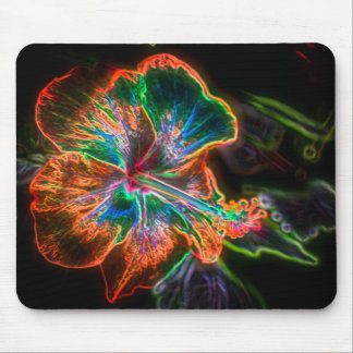 Tapis De Souris Hibiscus Abstrait Flower Art