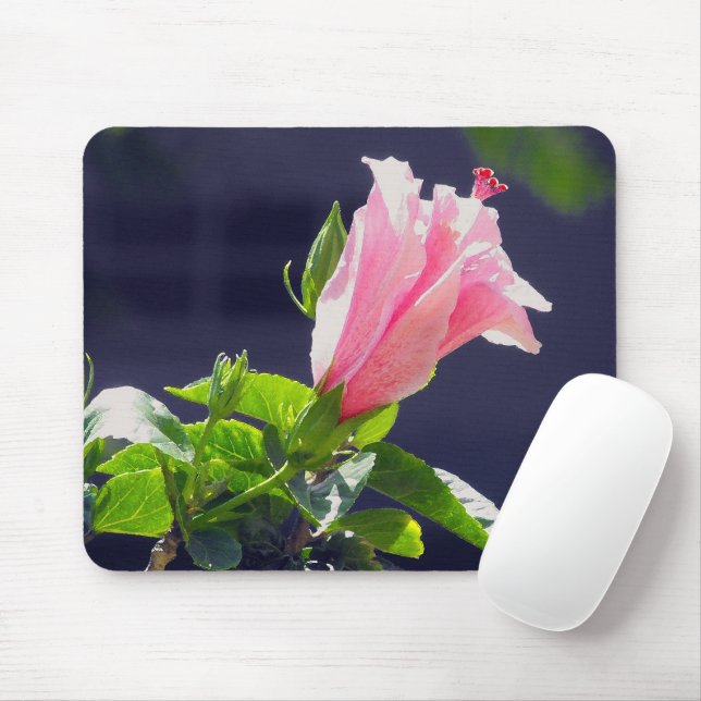 Tapis De Souris Hibiscus au soleil clair (Avec souris)