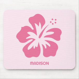 Tapis De Souris Hibiscus de nom personnalisé