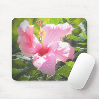 Tapis De Souris Hibiscus rose