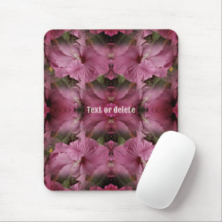 Tapis De Souris Hibiscus rose Fleur Art Vintage Personnalisé