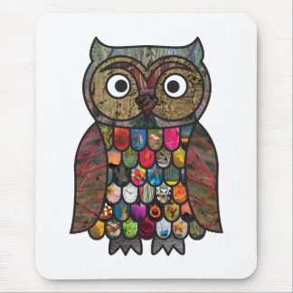 Tapis De Souris Hibou de patchwork
