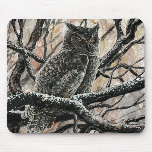 Tapis De Souris Hibou d'hiver (Devant)