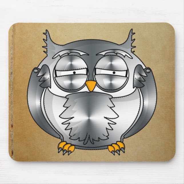 Tapis De Souris hibou mécanique (Devant)