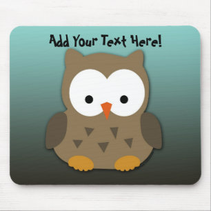 Tapis De Souris Hibou mignon de bébé personnalisé