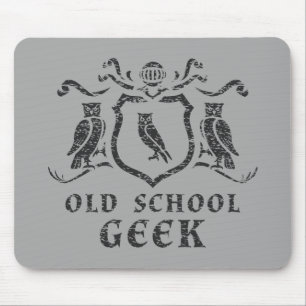 Tapis De Souris Hibou Mousepad de geek de vieille école